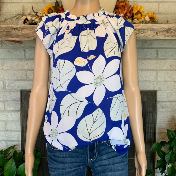 Ann Taylor Floral Top XS - Picture 1 of 8